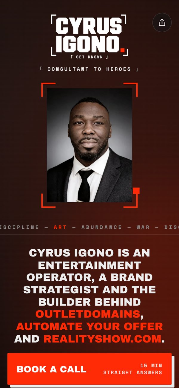 Cyrus Igono's link in bio