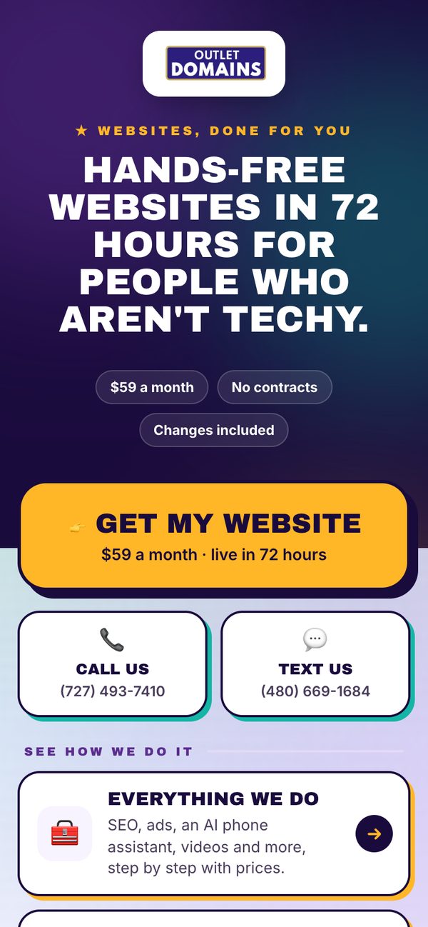 OutletDomains' link in bio
