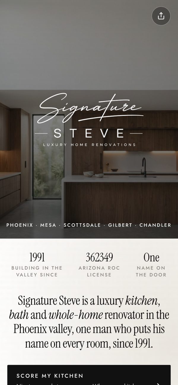 Signature Steve's link in bio